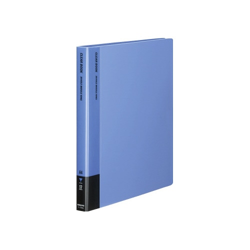 クリヤーブック替紙式　青　Ａ４縦背幅２７ｍｍ