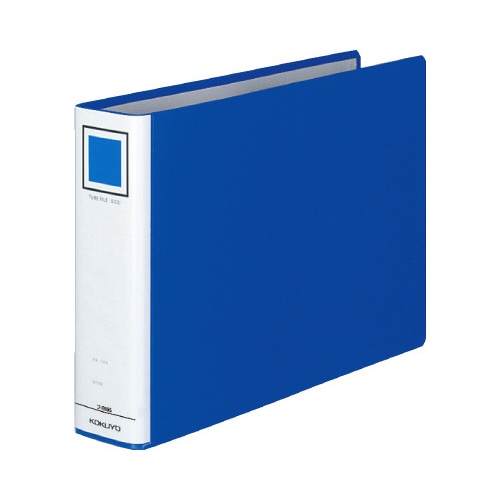 チューブファイル＜エコ＞青Ａ４横背幅６５ｍｍ３冊