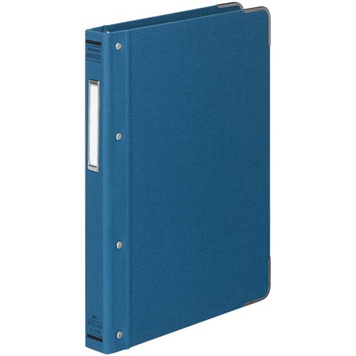 バインダーＭＰ　Ｂ５縦１００枚収容　総布貼　青４冊