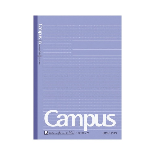 キャンパスノートドット罫セミＢ５紫６ｍｍ１冊×６０