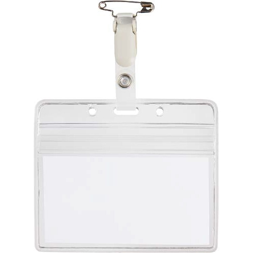 クリップ式名札（名刺サイズ防水）１００個