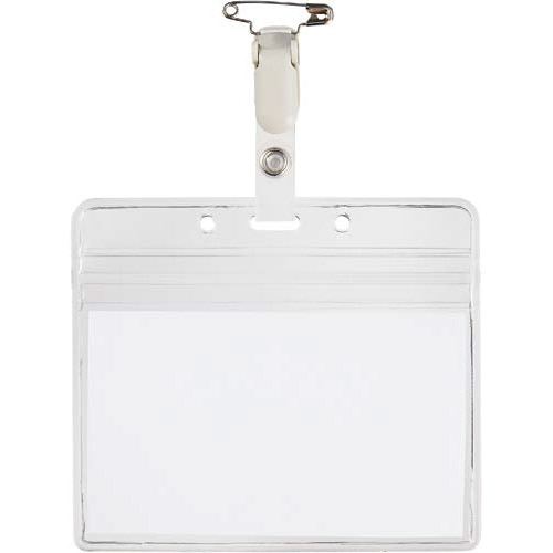 クリップ式名札（特大サイズ防水）１００個