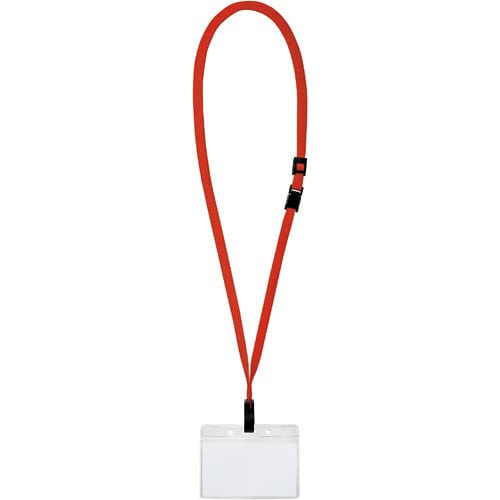 ソフト吊り下げ名札（チャックなし）　赤　５０個