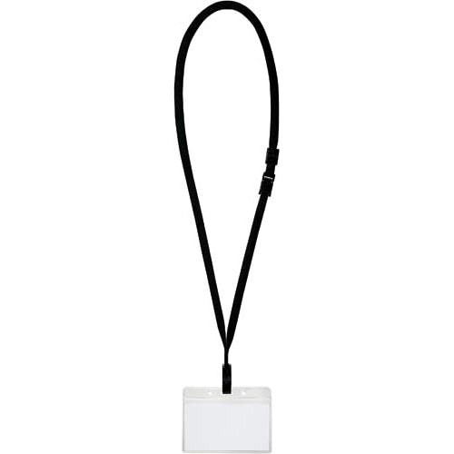 ソフト吊り下げ名札（チャックなし）　黒　５０個