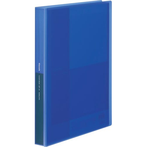 クリヤーブックグラッセルＡ４　６０枚　ブルー×４