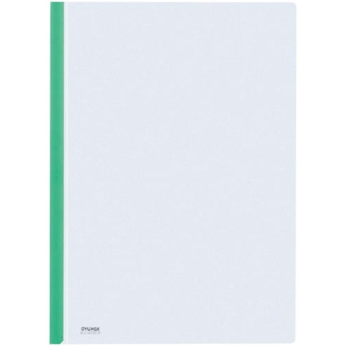 レールクリヤーホルダー　Ａ４　レール色緑×５冊