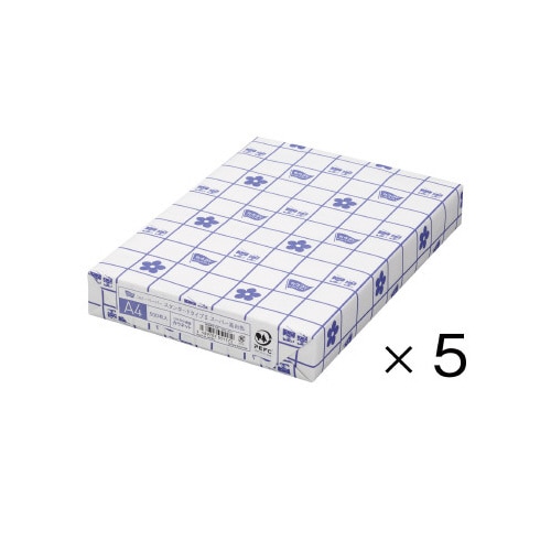 タイプ２スーパー高白色　Ａ４　１冊（５００枚）×５