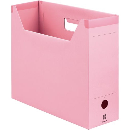 背補強ファイルボックス　Ａ４横　ピンク　５個