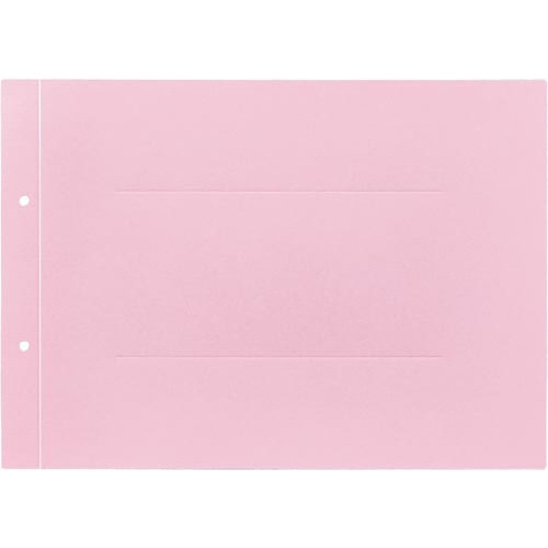 ラベルが剥がしやすい背付き板目表紙Ａ４横桃