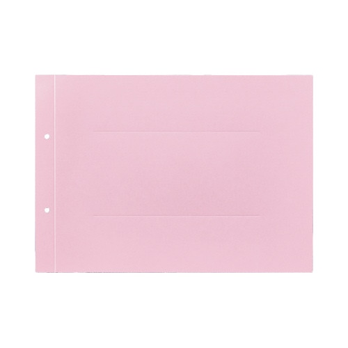 ラベルが剥がしやすい背付板目表紙Ａ４横桃５０組