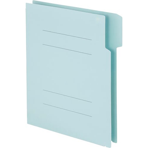 書類がさっと取り出せる個別フォルダーブルー１０枚