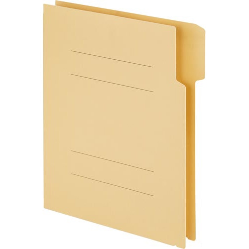 書類がさっと取り出せる個別フォルダー黄１００枚