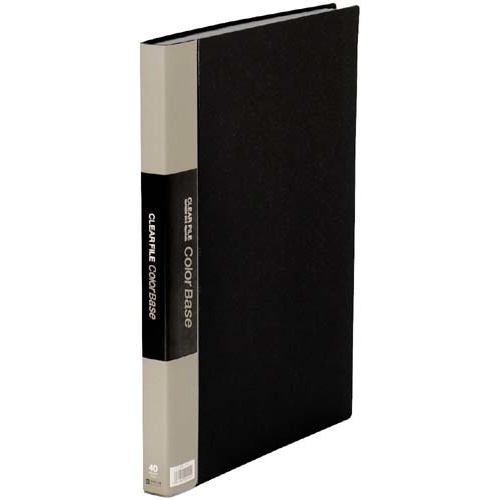 カラーベース固定式　Ｂ４縦４０ポケット　黒×１０