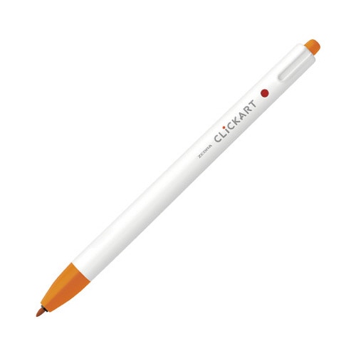 水性ペン　クリッカート　オレンジ　１０本