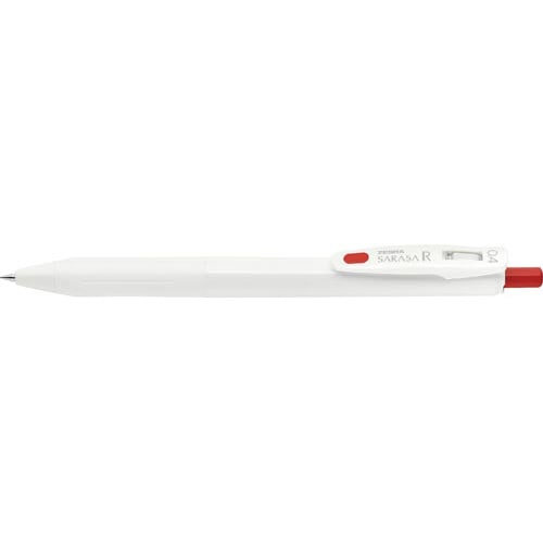 サラサ　Ｒ　０．４ｍｍ　白軸　赤