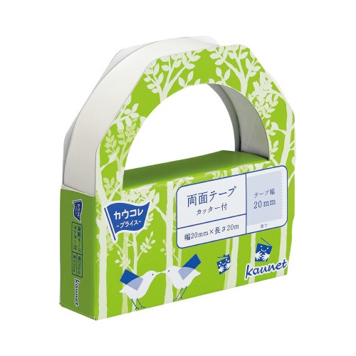 両面テープカッター付　２０ｍｍ×２０ｍ　５巻