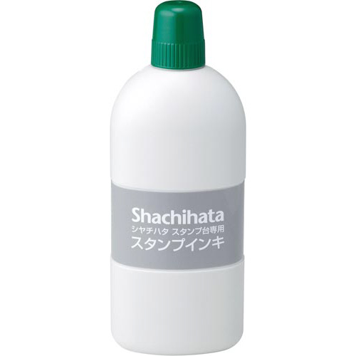シヤチハタスタンプ台専用補充インキ　大瓶　緑
