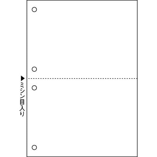 マルチプリンタ帳票　Ａ５　白紙２面４穴　１００枚