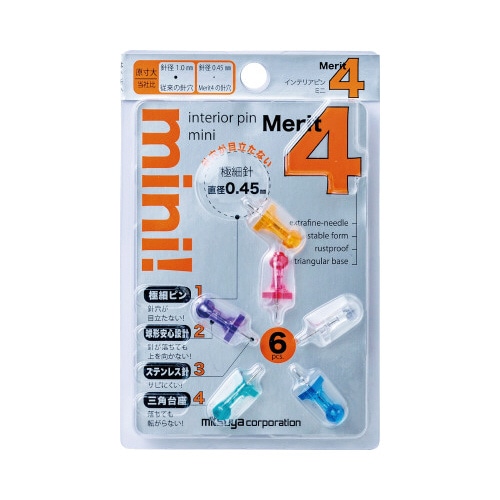 インテリアピン　ミニ　アソート　６本入