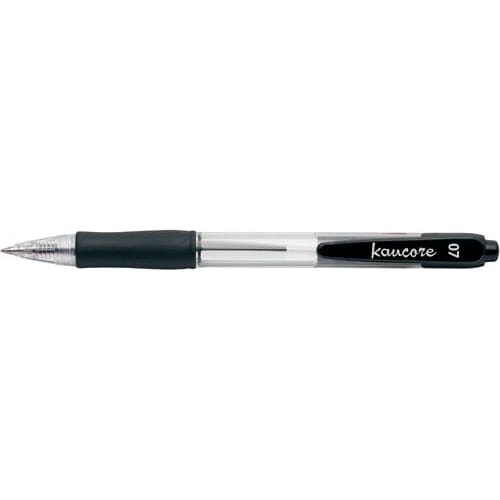 ノック式なめらか油性ボールペン０．７ｍｍ　黒