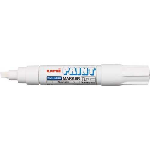 アルコールペイントマーカー　太字角芯　白　５本入