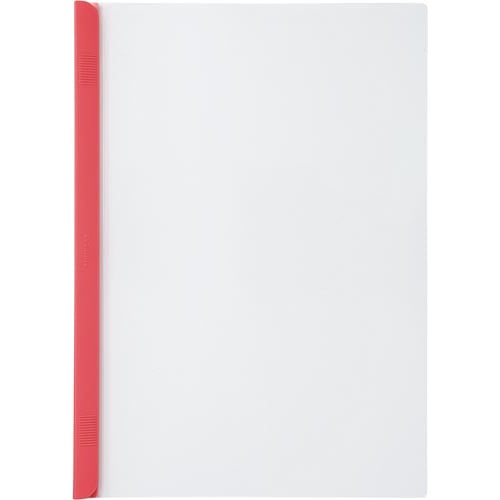 スライドバーファイルＡ４縦５０枚とじ赤１０冊×１０