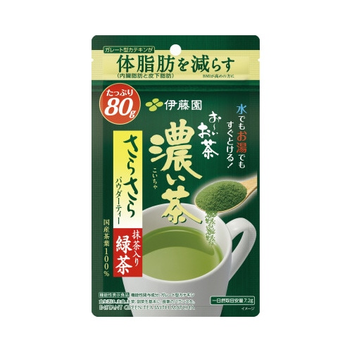 おーいお茶さらさら抹茶入り濃い茶　８０ｇ※