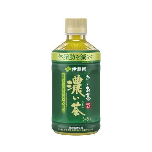 おーいお茶濃い茶（レンジ対応）３４５ｍｌ　４８本※