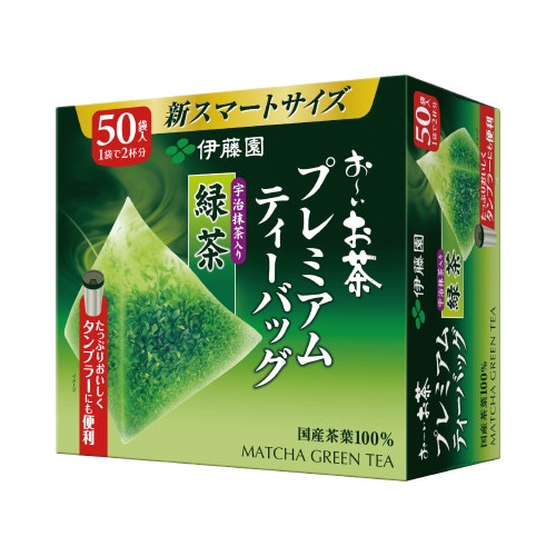 プレミアムティーバッグ　抹茶入り緑茶　５０袋×５※