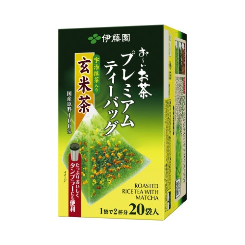 プレミアムティーバッグ　宇治抹茶入り玄米茶　２０袋※