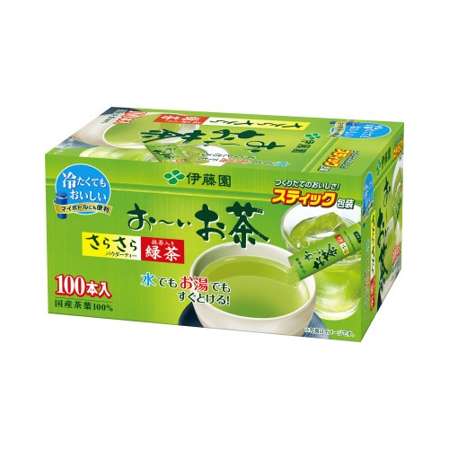 おーいお茶抹茶入さらさら緑茶スティック１００本×３※