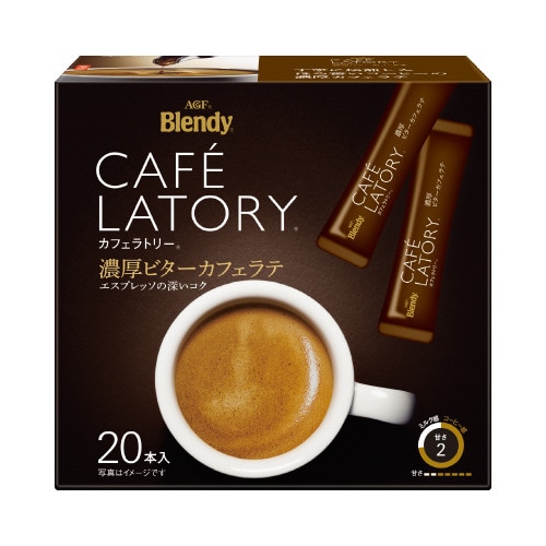 カフェラトリースティック濃厚ビターラテ１８本×３※
