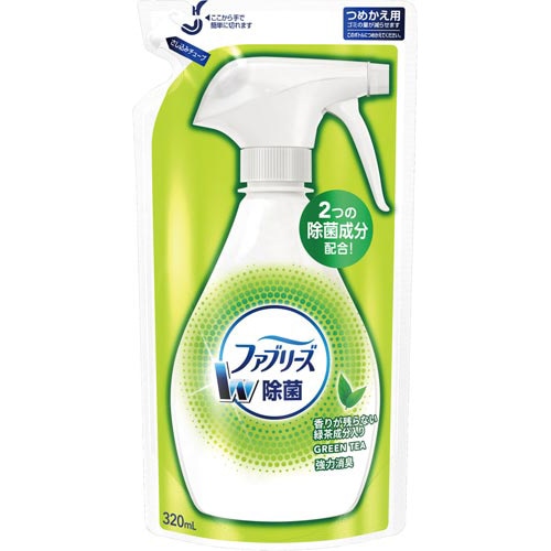 ファブリーズＷ除菌　緑茶成分入　詰替３２０ｍｌ×５
