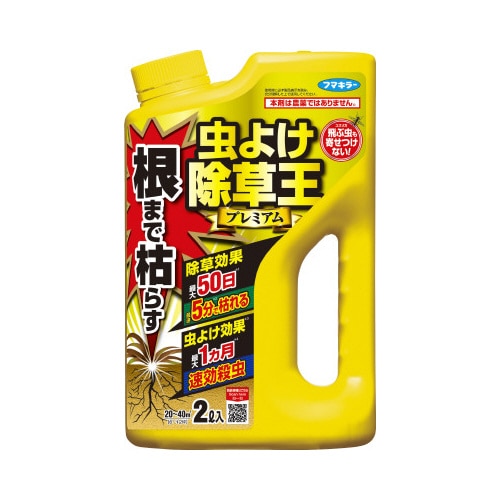 カダン根まで枯らす　虫よけ除草王プレミアム２Ｌ×４