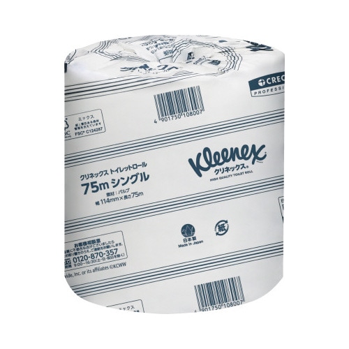 クリネックストイレット　Ｓ７５ｍ　８０個　５梱以上