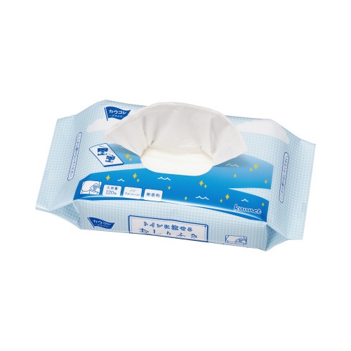 トイレに流せるおしりふき　１２０枚×２４パック