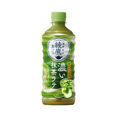 綾鷹カフェ濃い抹茶ラテ　４４０ｍｌ２４本入※
