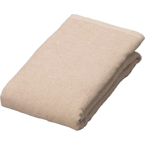 業務用スレン染めフェイスタオル　ベージュ５枚入×６