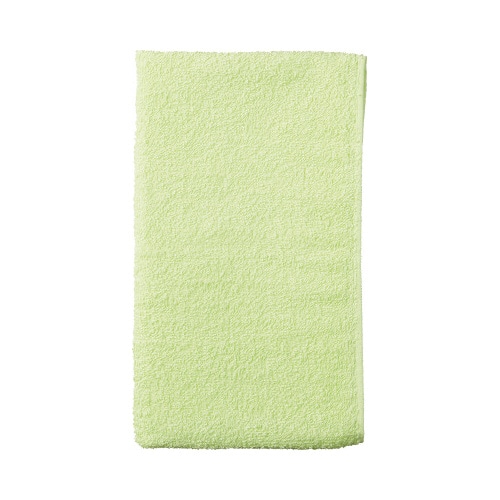カラーフェイスタオル　グリーン　５枚入×５