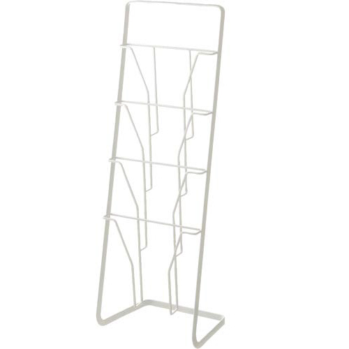 タワー　マガジンスタンド　４段　ホワイト