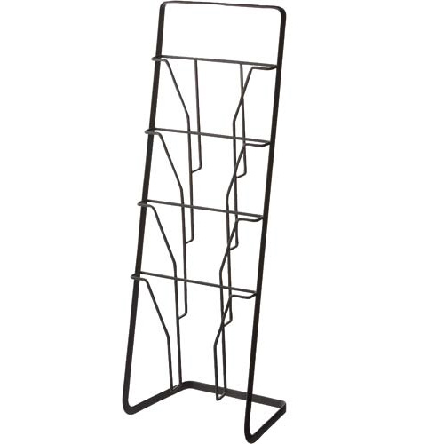 タワー　マガジンスタンド　４段　ブラック