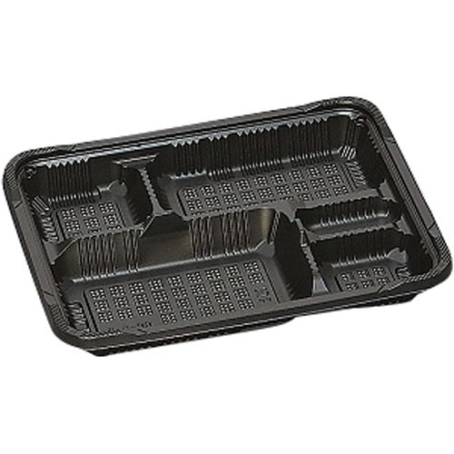 憩いＲＰー５ー２Ｈ黒Ｅ本体耐熱弁当容器５０枚×１２