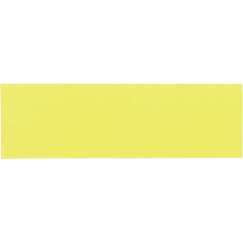 マグネットシート　８０×２５ｍｍ　黄　１００枚入