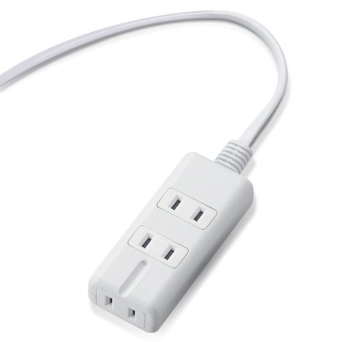 電源タップ　磁石　３個口（内３ピン１）　５ｍ　白