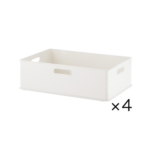 ナチュラ　インボックスＭ白×４