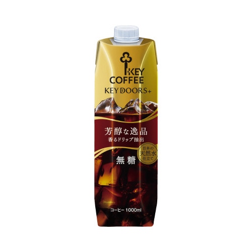 天然水アイスコーヒー　無糖　１０００ｍｌ　３本※