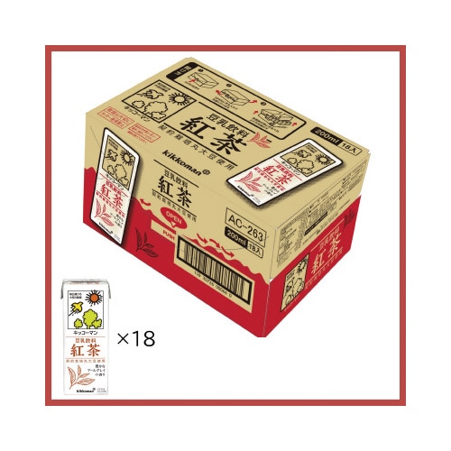 豆乳飲料　紅茶　１８本※