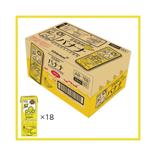 豆乳飲料　バナナ　１８本※