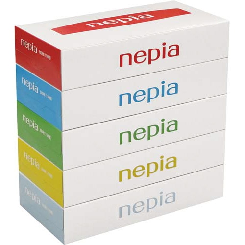 ネピアティシュ　１５０Ｗ×５箱パック