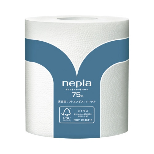 ネピアロール　シングル　７５ｍ　８０個　５梱以上
